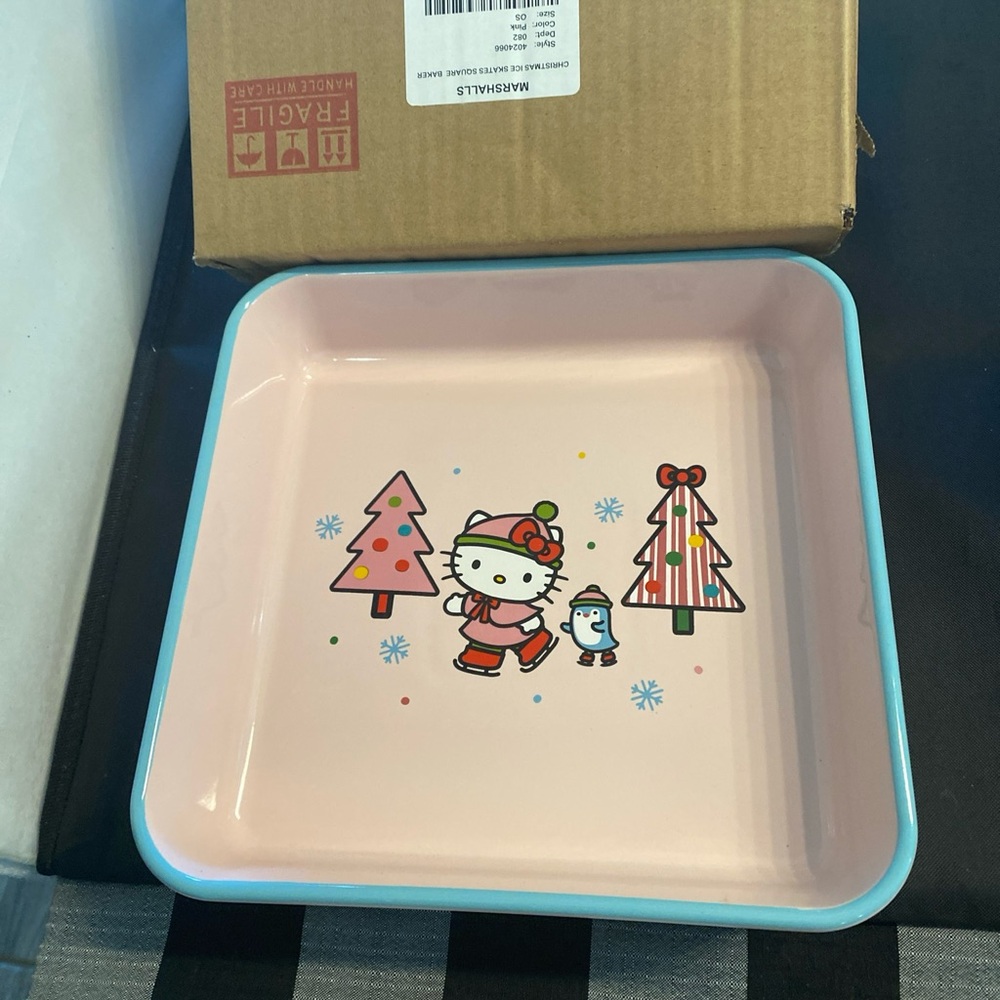 Hello Kitty Pink Square Plate
